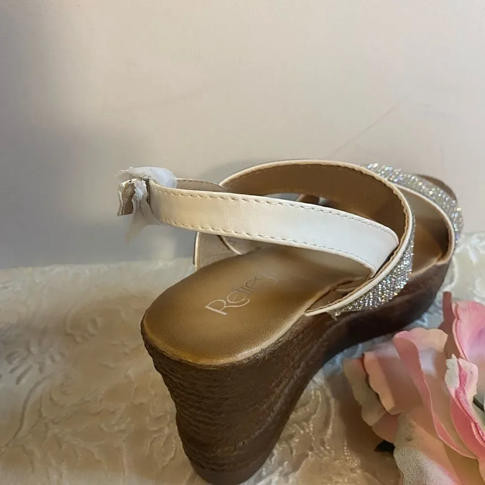 💥Refresh Rhinestone Embellished Wedge Sandals